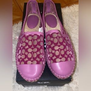 COACH Cleo Espadrille Sandal in Lilac Berry